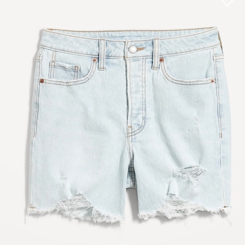 NWT High Waisted Button Fly Denim Shorts
